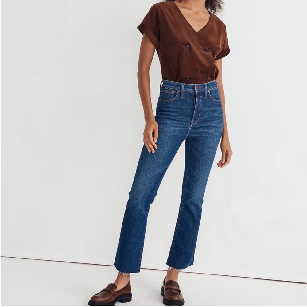 Madewell tall Cali Demi boot jeans smithley wash